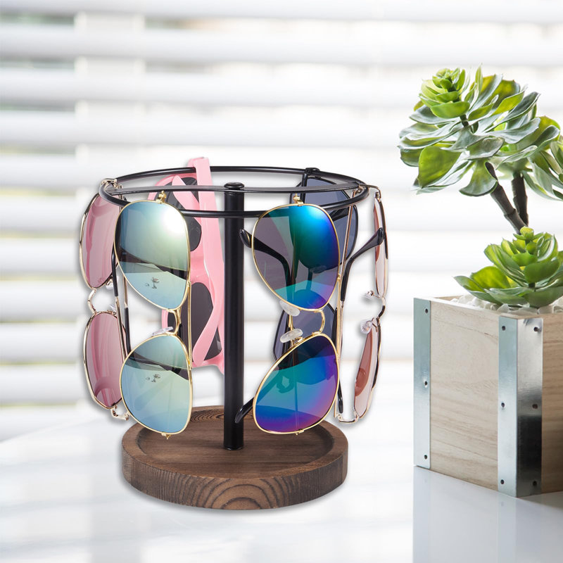 Porte-lunettes en bois pour organisateur de lunettes de soleil