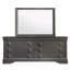Miroir d'appoint moderne avec cadre en bois-1195757341