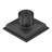 DryShield 4" Matte Black square grid drain-126309786
