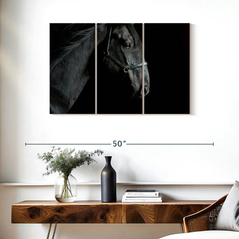 Tête de cheval, H 24 po x l 38 po