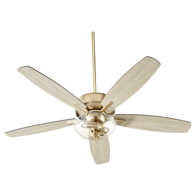 Breeze 52" Oiled Bronze Transitional Ceiling Fan