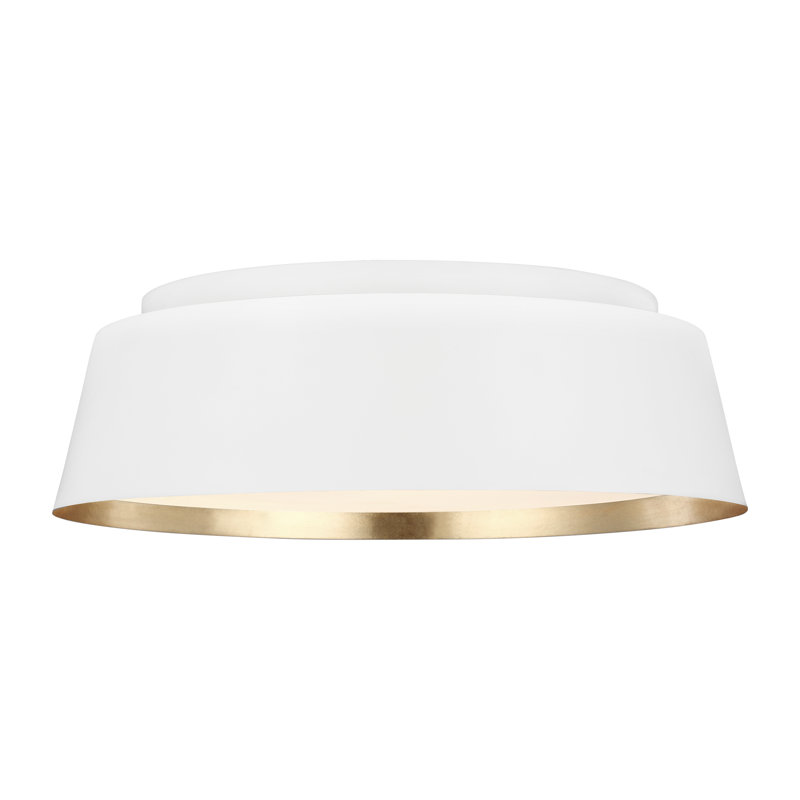 Plafonnier encastré 14,5 po Adriatic, Blanc mat