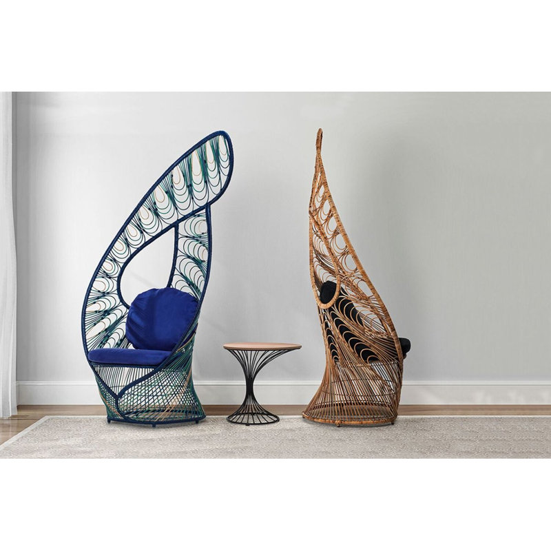 Peacock Chair, Bitwin Cobalt Blue, Teal