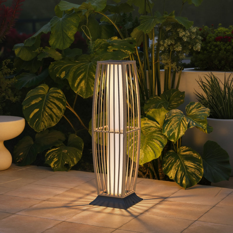 30.71” Solar Integrated Led Outdoor Floor Lamp, 1 Light