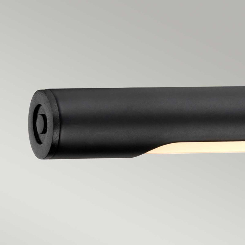Grande lampe à DEL, Noir satiné