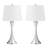 Set Of 2 Metal Table Lamp With Shade-665077735