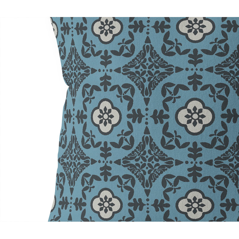 Coussin d'intérieur Sully, Bleu, Rectangle16" H x 16" W