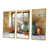 Toile avec cadre flottant or