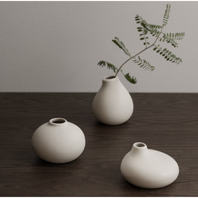 Ensemble de 3 vases de table en porcelaine Nona