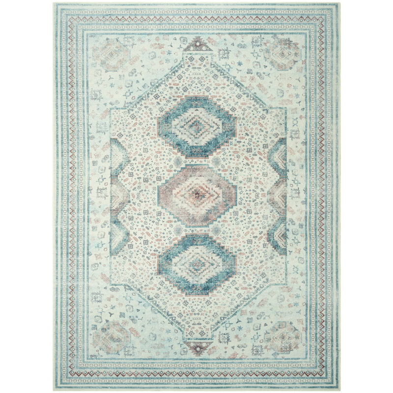 Tapis de salon à motif géométrique Straub, Rectangle 4 pi x 6 pi
