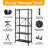 Mashli 28'' W Steel Shelving Unit with Wheels