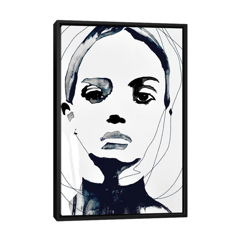 «Vanquish», impression sur toile, H 26 po x l 18 po x P 1,5 po, Toile avec cadre noir, Pas de tapis