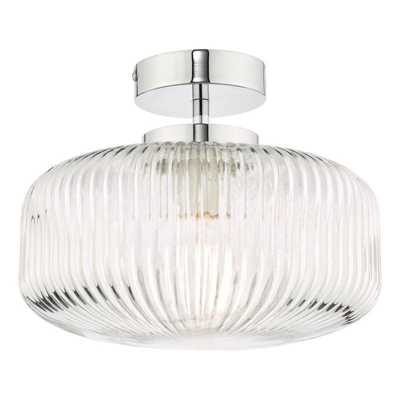 Prabhas Glass Semi Flush Mount