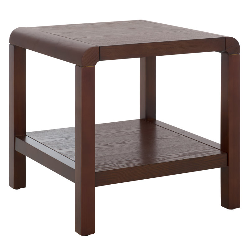 Merauke 1 Shelf Side Table, Walnut