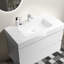 Meuble-lavabo blanc 36 po - Élégant espace, un lavabo, sans robinet ni drain, attrait intemporel, 114,31 lb, espace de rangement intérieur spacieux-130597579-130597580