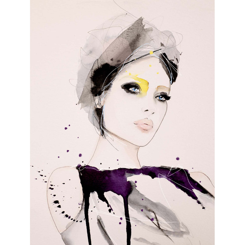 Intent par Leigh Viner - reproduction sur toile tendue, H 40 po x l 30 po x P 2 po