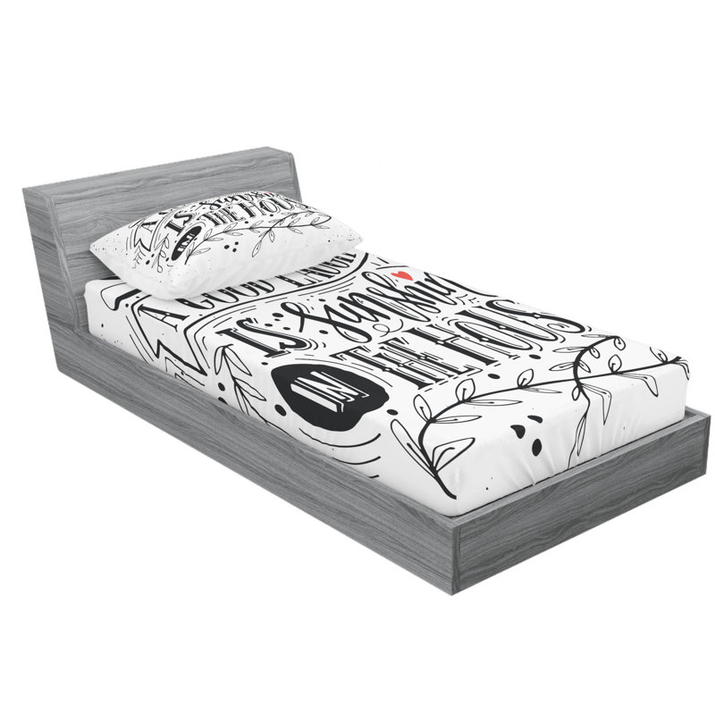 Microfiber Sheet Set, Twin Sheet Set with Fitted Sheet
