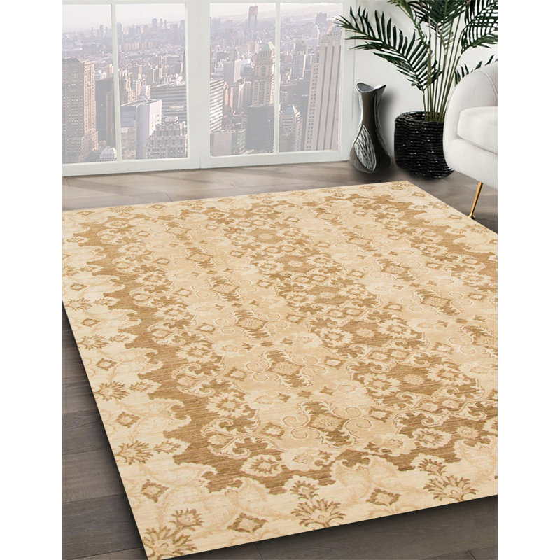 Tapis décoratif multicolore à motif abstrait, Rectangle de 5 pi x 8 pi