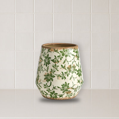 Tuscan Ceramic Scroll Planter
