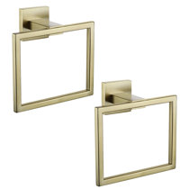 PHIMINNEX Gold Hand Towel Rack，Bath Towel Ring Brushed Brass Hand