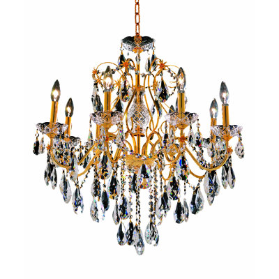 Lustre classique / traditionnel à 8 lumières de style bougie Dagmar