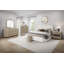 Lit tapissier - Caramel et sable blanc-1060415098