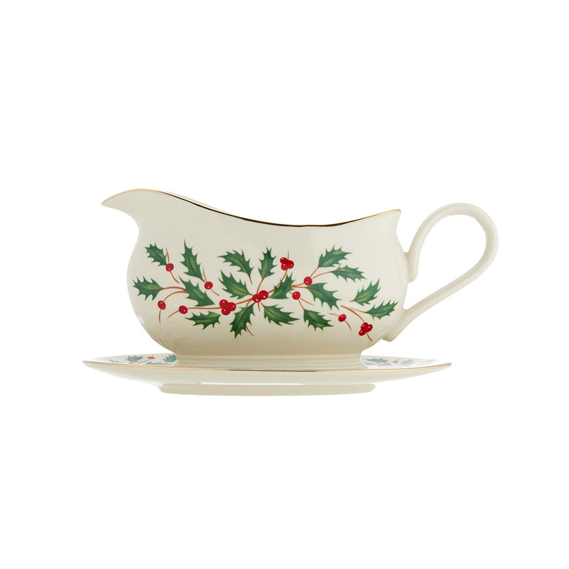 Lenox Holiday Gravy Boat - Thumbnail 2