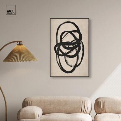 Décoration murale beige sur toile I 