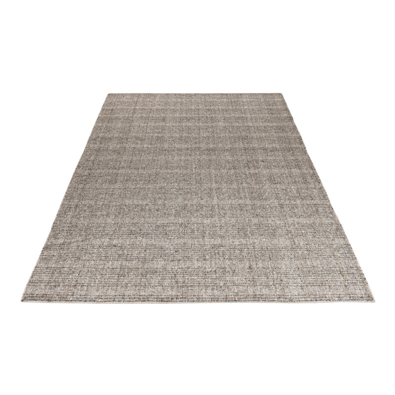 Jarven Wool Hand Woven Area Rug, Rectangular 140 x 200cm, Sand