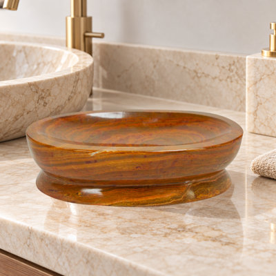 Atkinson Marble Soap Dish Bathroom Tray Tumbler