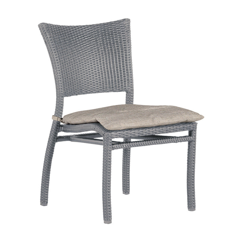 Chaise d'appoint tissée Skye - Huître, Huître, Sunbrella® ‑ lin colombe, Welt