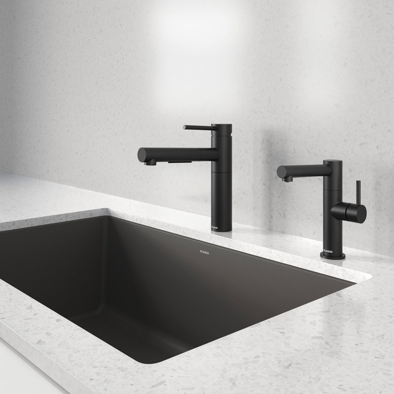 Robinet de cuisine Alta II, Noir mat