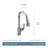 MOEN Brantford Single-Handle Pull-Down Sprayer Kitchen Faucet with Reflex and Power Boost in Chrome-9328296