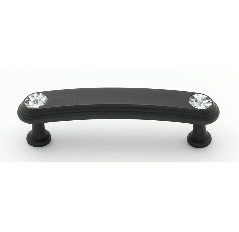 Bronze 3" Bar Pull with Crystal Accents