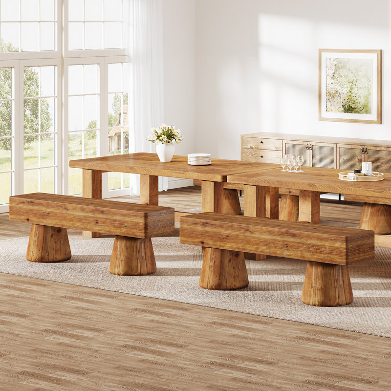 Solid Wood Dining Bench