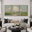 «Green Marshland Cloud», art de paysage, images de salon, estampe numérique sur toile encadrée, 3 pièces-131476573-131476576