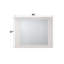 Miroir élégant et fonctionnel à finition brillante blanche pour la décoration intérieure