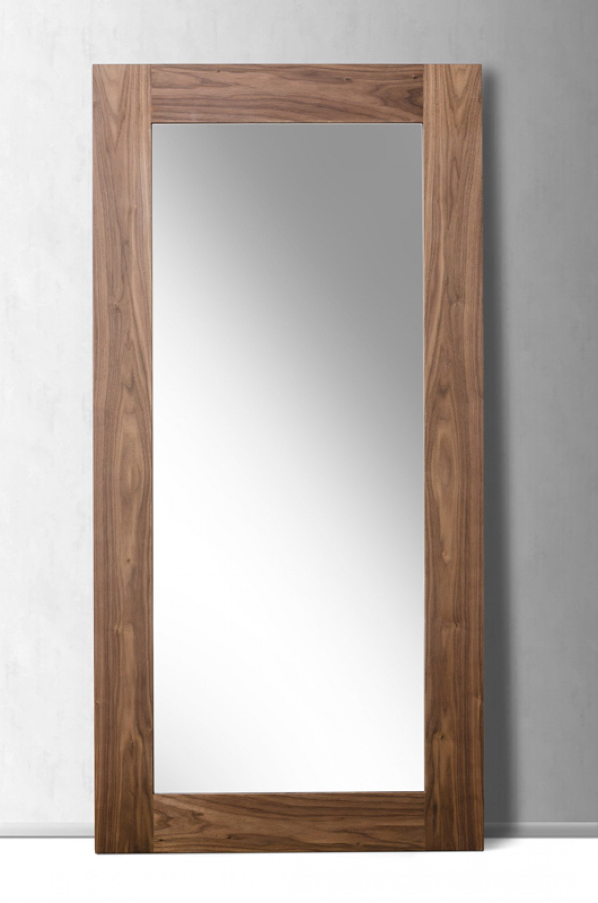 Mercury Row® Lam Walnut Floor Mirror | Wayfair