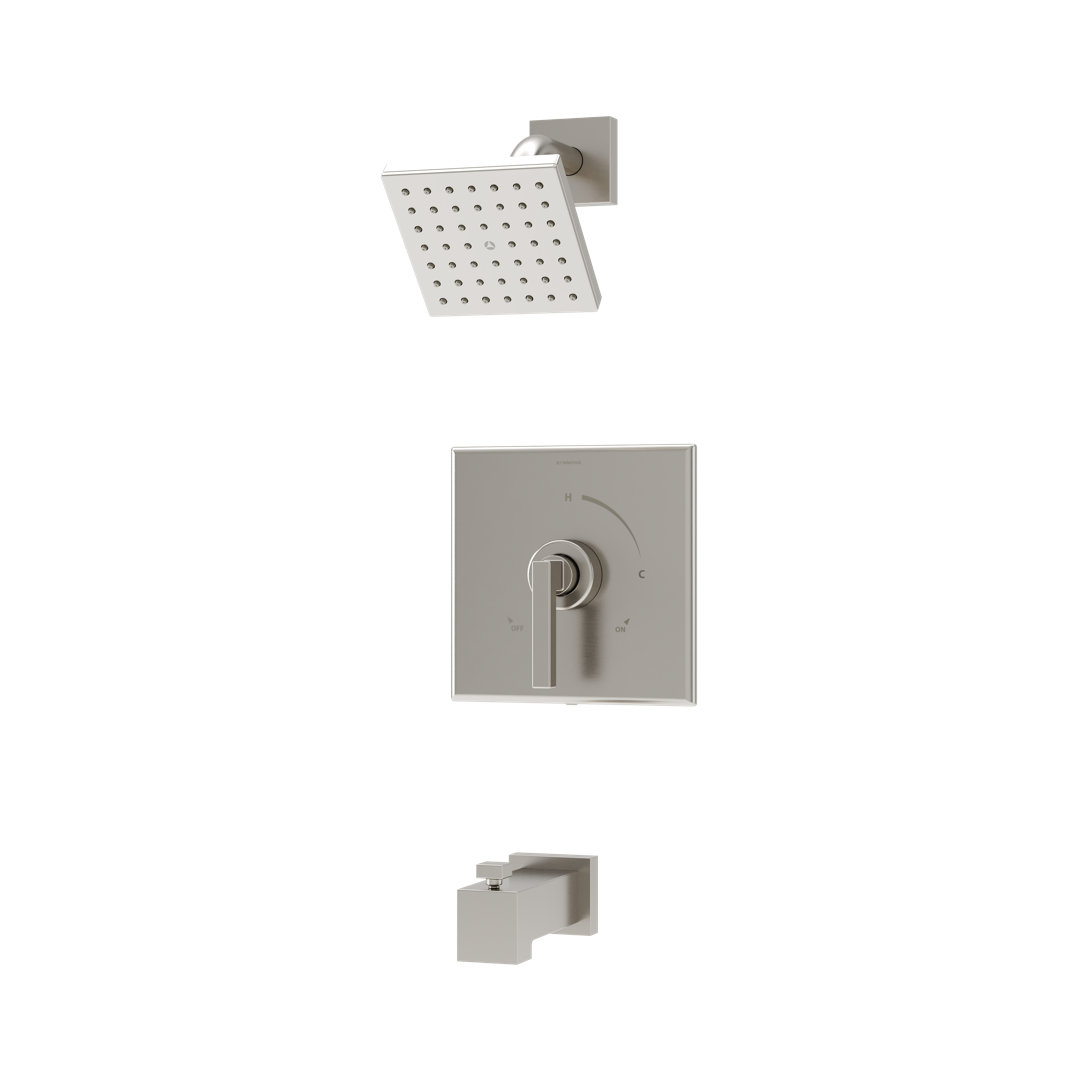 Duro HydroMersion Single Handle Tub and Shower Faucet Trim Kit Symmons 