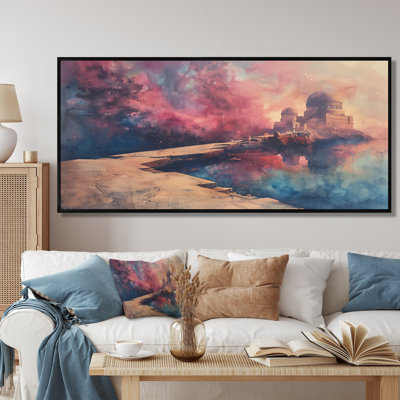 Pink Blue Summer Astral Observatories I - Observatories Wall Art