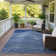 Machine Washable Indoor/Outdoor Bourkelands ACN2350 Stripes Rug