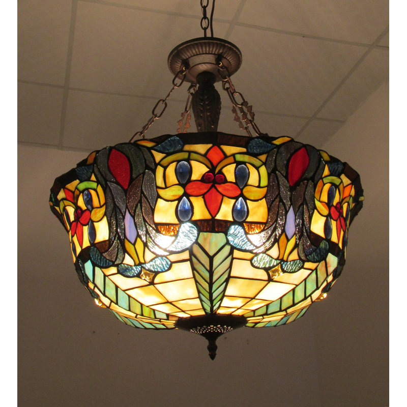 Luminaire suspendu unique et spectaculaire à 3 lumières Laurie