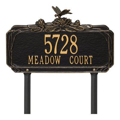Dragonfly Personalized Garden Sign