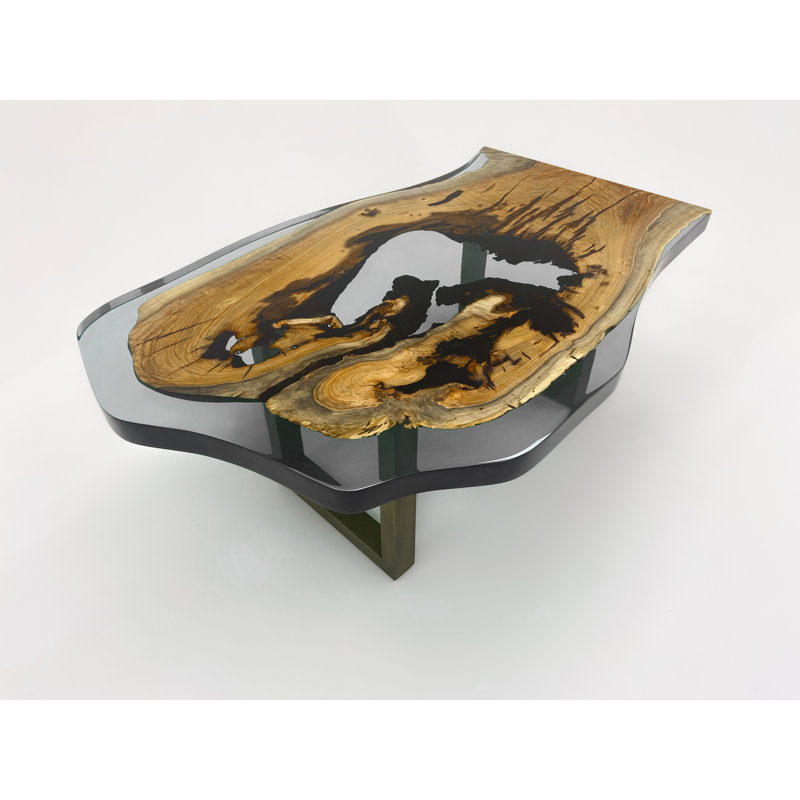 Gray Epoxy Coffee Table