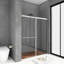 Porte de baignoire coulissante double encadrée l 60 po x H 72 po-90023657-90023655