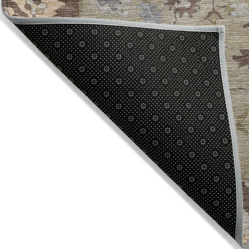Lidia Chocolate Washable Indoor-Outdoor Rug - , 9' x 12'
