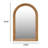 Arched Wood Framed Wall Mirror
