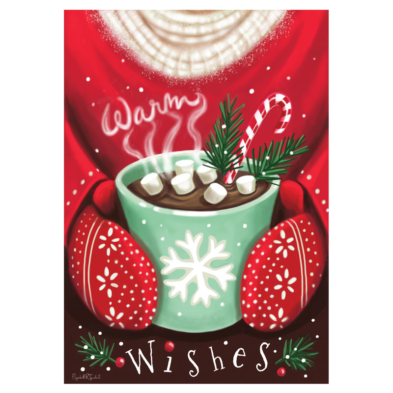 «Warm Wishes Cocoa» par Elizabeth Tyndall, H 48 po x l 36 po