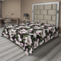 Rose pastel / motif floral vert sauge