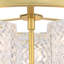 Glass Semi Flush Mount